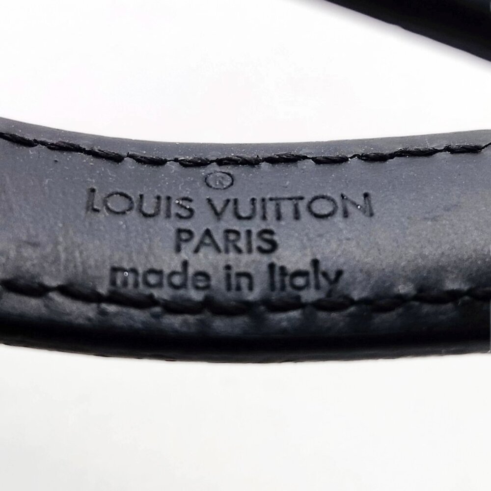 Louis Vuitton Mens Dragonne Keychain Monogram Eclipse Leather Key Holder - Picture 4 of 6